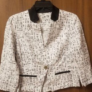 NEW elegant R&R VERNO 100% LINEN Jacket EUR 42 US 4 made in Bulgaria
